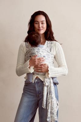 Bleu Toile Baby Wrap Carrier | Newborn Ready | Blue | TENCEL™ Modal | Soft & Breathable | Solly Baby