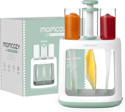 Momcozy Squeeze Station for Homemade Baby Food,Pouch Filling Station for Puree Food for Babies&Toddlers,No Food Splashing,Dishwasher Safe,BPA-Free,wit