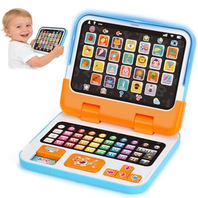 Dreamon Kids Laptop Toy Laptop Computer for Toddler Children Detachable Kids Tablet with Alphabet Music Lights Sounds Educational Montessori Toys for