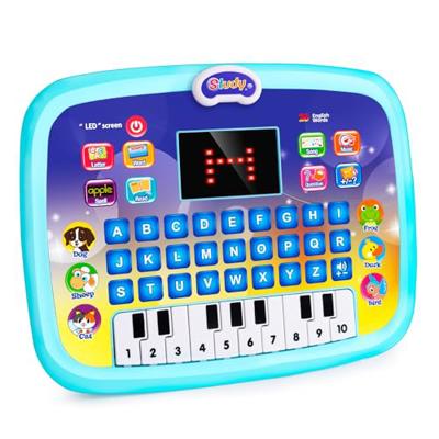 Molleyzi Toys for 1 2 3 Year Old Boys Educational Toys Kids Tablet laptop Blue and Pink