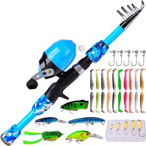 ALANES Fishing Rod Kit Blue black Fishing Rod | Makro