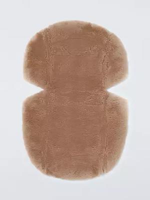 John Lewis Sheepskin Pushchair Liner, Taupe