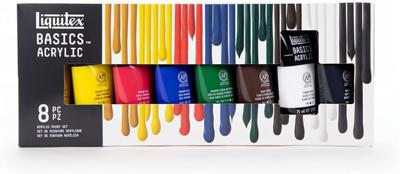 Amazon.com: Liquitex BASICS Acrylic Paint Set, 12 x 22ml (0.74-oz) Tube Paint Set