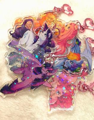 My Little Pony Keychains V1 | Acrylic Charm | 3 - Etsy