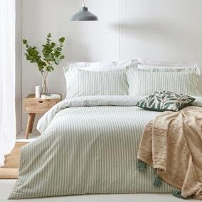 The Linen Yard Hebden Reversible 100% Cotton Duvet Cover & Pillowcase Set | Dunelm