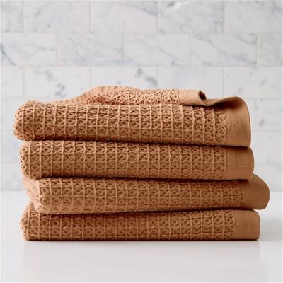4 Waffle Bath Towel Set