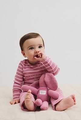 Berry Stripe Waffle Jumpsuit - Jumpsuits & Bodysuits | Country Road