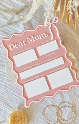 Dear Mum Board | All about you Board
 – Love, Abby