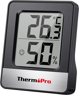 ThermoPro TP49 Small Digital Hygrometer Indoor Thermometer Room Thermometer Temperature and Humidity Meter for Home Office Comfort Reptile Thermometer