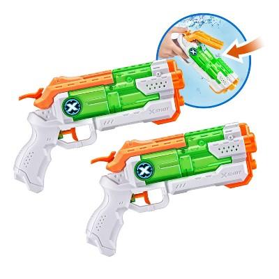 XSHOT Water Fast-Fill Micro Water Blaster Toy 2pk by ZURU: Manual ABS Blasters for Kids 5  : Target