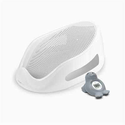 Angelcare Baby Bath Support & Thermometer Gift Bundle - Grey | Babylist Shop