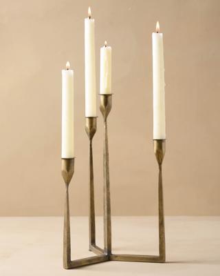 Magnolia Antique Brass Gatecrest Multi Taper Holder - Shop