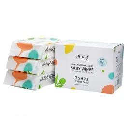 Oh-Lief Biodegradable Bamboo Baby Wipes Value Pack | Babies R Us Online