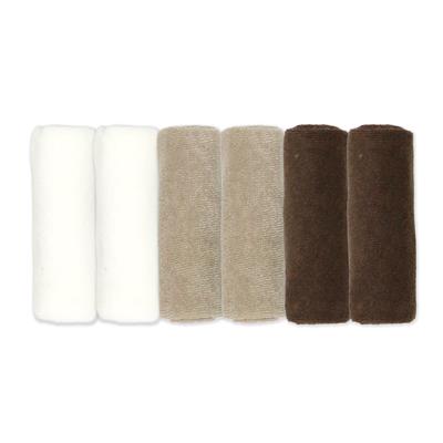 Débarbouillette(6) bambou Oxford - Beige