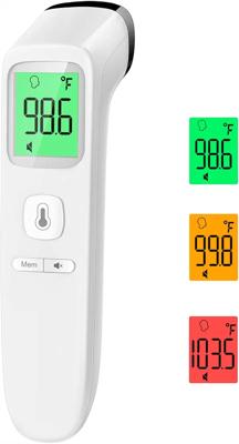Amazon.com : No-Touch Thermometer for Adults and Kids, Accurate Digital Baby Thermometer, Fever Alarm & Silent Mode, 2 in 1 Forehead & Object Mode : B