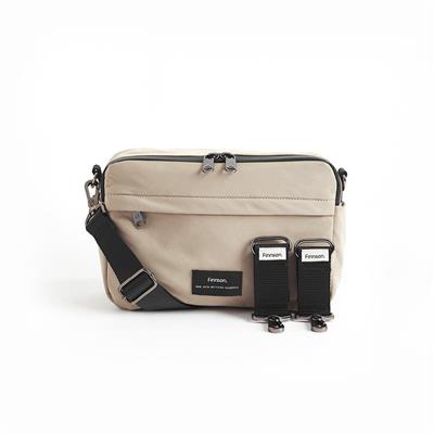 Finnson Frida Eco Stroller Organiser with Stroller Clips - Taupe