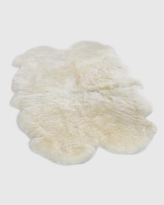 Australian Sheepskin Area Rug in Ivory