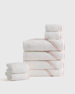 Organic Turkish Cotton Baby Bath Bundle 8-Pack in White