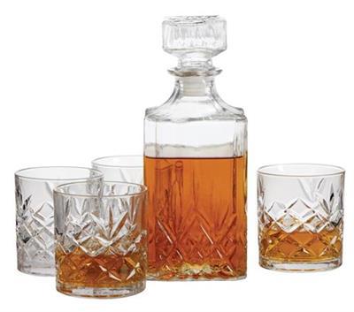 Trudeau Glass Whiskey Decanter & Glasses Set, 5-pc | Canadian Tire