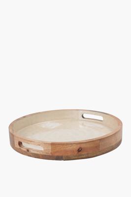 Mango Wood Round Tray