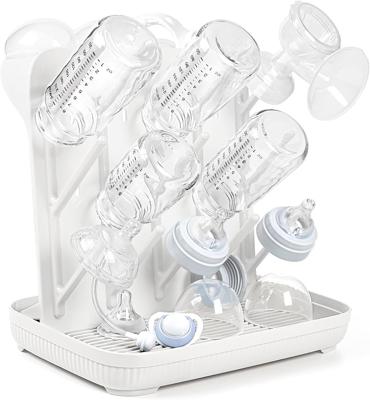 Termichy Baby Bottle Drying Rack: Large Vertical Bottle Dryer Rack Holder - Space Saving Standing Drying Rack for Baby Bottles and Pump Part Cleaning