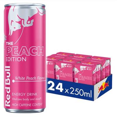 Red Bull Energy Drink The Peach Edition 250ml Case (6 x 4 Pack) | Shop Today. Get it Tomorrow! | takealot.com