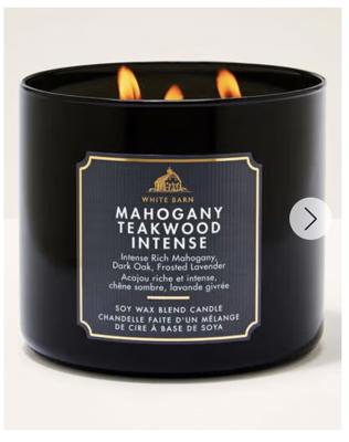 Mahogany Teakwood Intense 3-Wick Candle | Bath & Body Works
