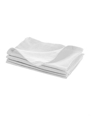 Linen House Nimes Washed European Linen Napkin Set of 4 in White | MYER