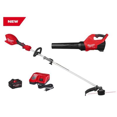 Milwaukee M18 FUEL 18-Volt 16 in. Brushless Cordless Electric QUIK-LOK String Trimmer/Blower Combo Kit w/8.0 Battery (2-Tool) 3031-21 - The Home Depot