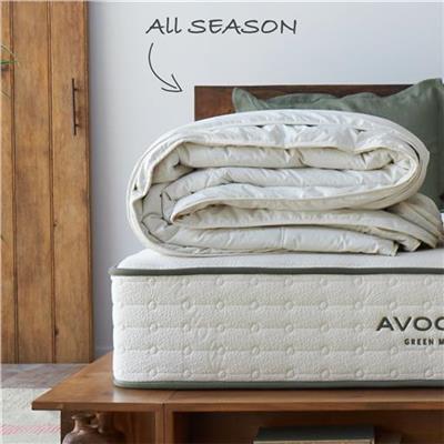 King/ California King, All Season Alpaca Duvet Insert | Avocado Green Mattress®