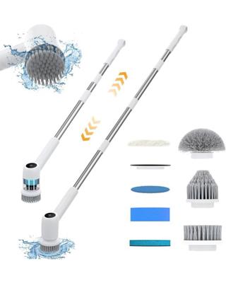 Advwin Electric Spin Scrubber, 7 Replaceable Brush Heads, 2 Adjustable Speeds& Extension Arm - Kmart