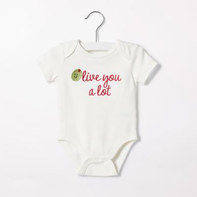 Olive You A Lot Onesie | Indigo