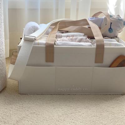Deluxe Neutral Felt Caddy – Nappy Caddy Co.
