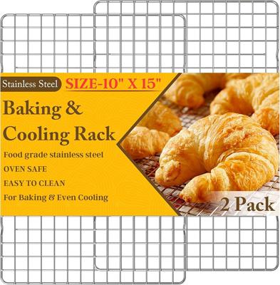 Amazon.com: 2PCS Cooling Racks for Cooking and Baking - 10 x 15Heavy Duty Stainless Steel Wire Rack for Baking, Grilling, Roasting - Oven & Dishwashe