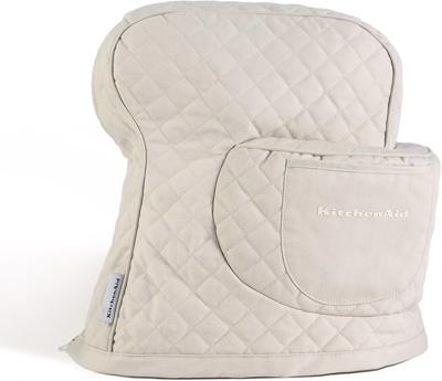 Amazon.com: KITCHENAID Fitted Tilt-Head Stand Mixer Cover with Storage Pocket, Quilted 100% Cotton,14.4x18x10, Milkshake : Home & Kitchen