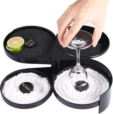 Amazon.com: 1 Pack 3 Tier Bar Glass Rimmer for Margarita and Cocktail, Bartender Tool,Salt Box Spice Container : Home & Kitchen