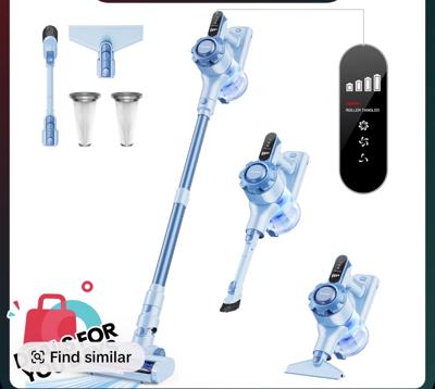 【 2026 newly upgraded】Trucozie T350 cordless vacuum features an 8-in-1 lightweight design with up to 45 minutes of runtime and 33Kpa of powerful sucti