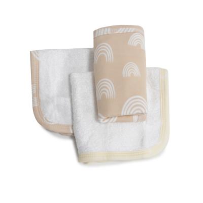 Bubba Blue Nordic Wash Cloth 3 Pack Vanilla/Latte | Baby Bunting AU