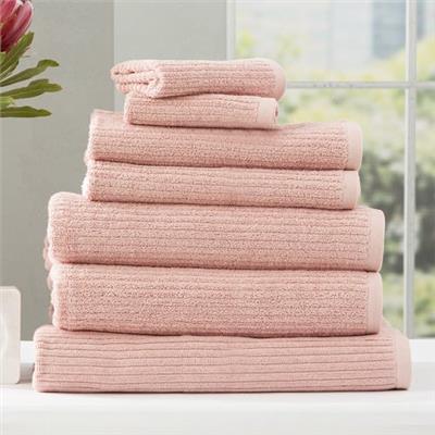 Chiswick Living 7 Piece Ridgestone Cotton Bathroom Towel Set | Temple & Webster