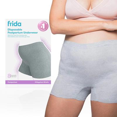 Frida Mom Postpartum Disposable Knickers | Microfibre Boyshort Cut Knickers with Super Soft, Stretchy and Breathable Fabric | Size Regular, 8ct : Amaz