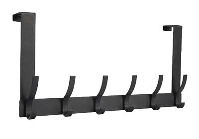 Optish Over The Door Hooks, Door Hanger Hooks for Hanging, Towel Racks for Bathroom with 12 Coat Hook, Coat Rack College Dorm Essentials Bathroom Acce