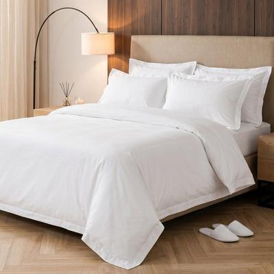 200 TC Flap Oxford Cotton Rich Percale Duvet Cover Set – Whitehouse & Continental Linen