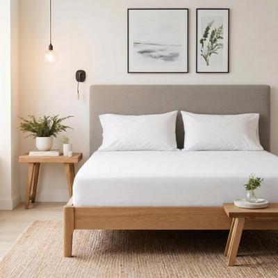 Cotton 200 TC Fitted Sheet | White – Whitehouse & Continental Linen