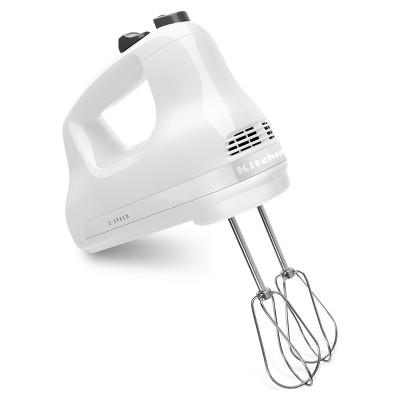 KitchenAid Ultra Power 5-Speed Hand Mixer KHM512 White: Portable Handheld Mixer, Stainless Steel, Comfort-Grip, Adjustable Speed : Target