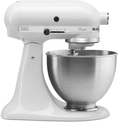 Amazon.com: KitchenAid Classic Series 4.5 Quart Tilt-Head Stand Mixer K45SS, White: Electric Stand Mixers: Home & Kitchen