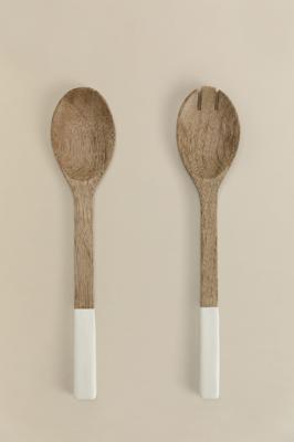 Set of 2 salad servers in mango wood Fruela - SKLUM