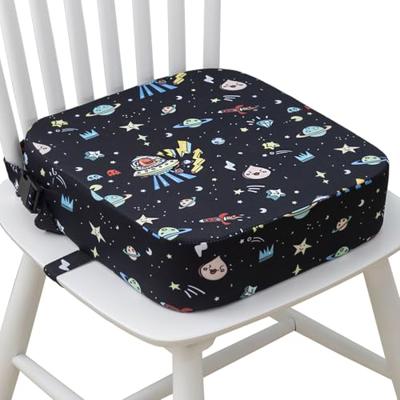 Eiury Toddler Booster Seat for Dining Table, Portable Kids Booster Seat with Safety Buckles Portable Increasing Booster Cushion with Non-Slip Bottom (