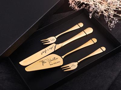 Personalised Wedding Cake Server Sets | Birthday Anniversary Pastry Cutting Kit Wedding | Ceremony Dessert Silverware | Gift for Couple - Etsy UK