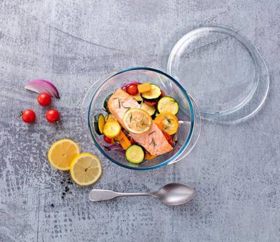 Pyrex Essentials - Set of 3 glass casseroles high resistance 1,4L/2,1L/3L : Amazon.co.uk: Home & Kitchen