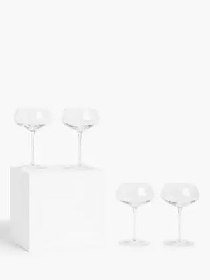 John Lewis Connoisseur Coupe Glasses, Set of 4, 300ml, Clear